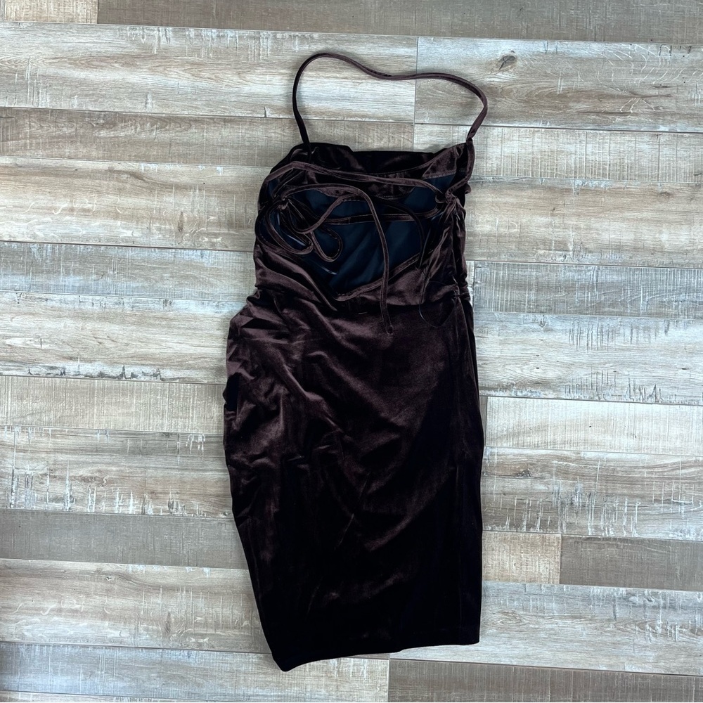Amanda Uprichard Jasalina Velvet Mini dress size S - Picture 5 of 5